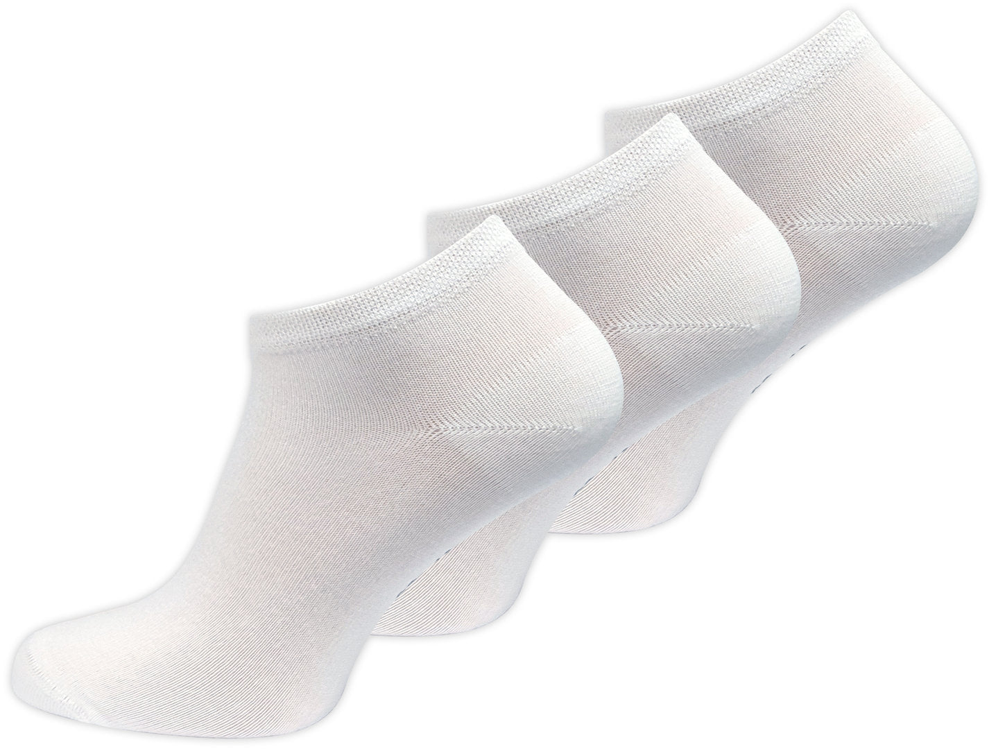 Bambus-Söckchen, 3er-Pack, Weiß