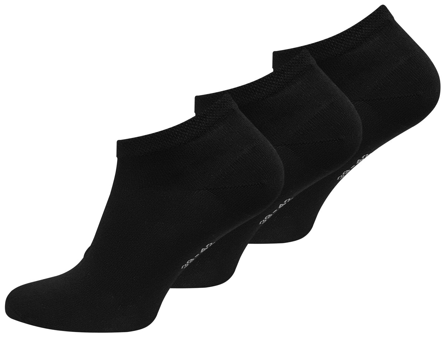 Bambus-Söckchen, 3er-Pack, Schwarz