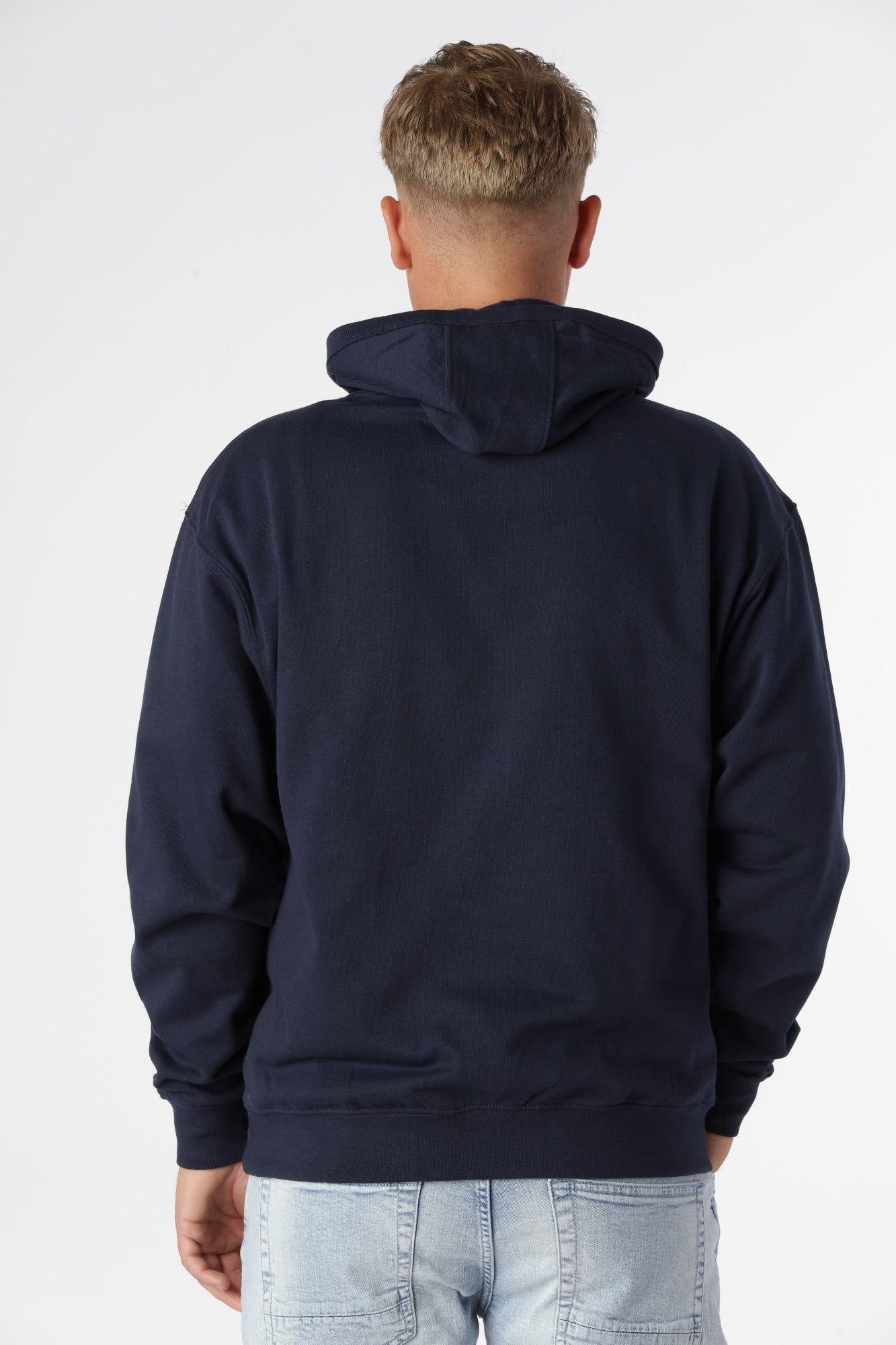 Klassischer Hoodie, Marineblau