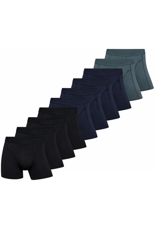 Bambus Unterhosen 10er Pack, Strumpfhose - Claudio, Schwarz/Marine/Petroleum