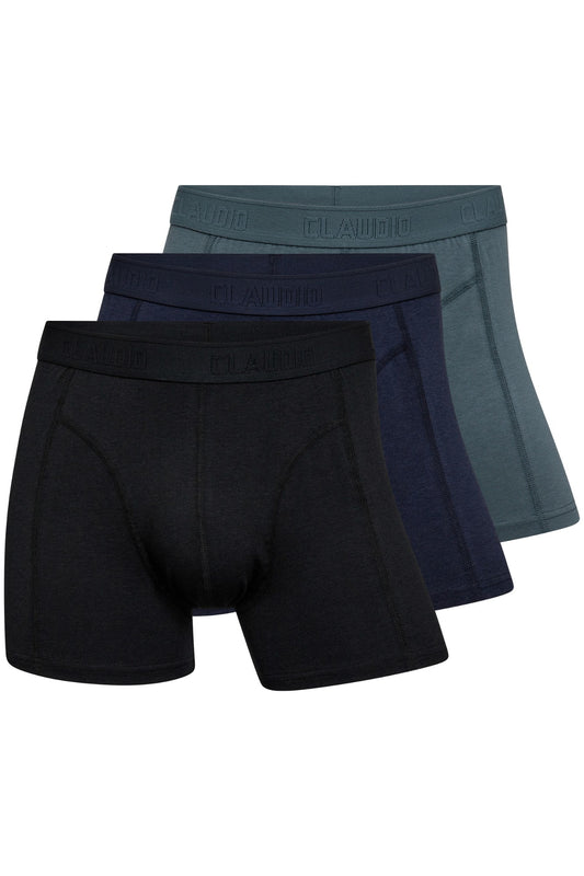 Bambus-Unterhosen-Strumpfhosen, 3er-Pack, Claudio, Schwarz/Marine/Petroleum
