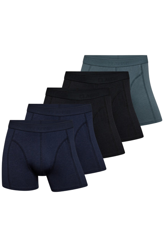 Bambus Unterhosen 5er Pack Strumpfhosen - Claudio, Schwarz/Marineblau/Petroleum