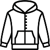 Kapuzenpullover mit Reißverschluss